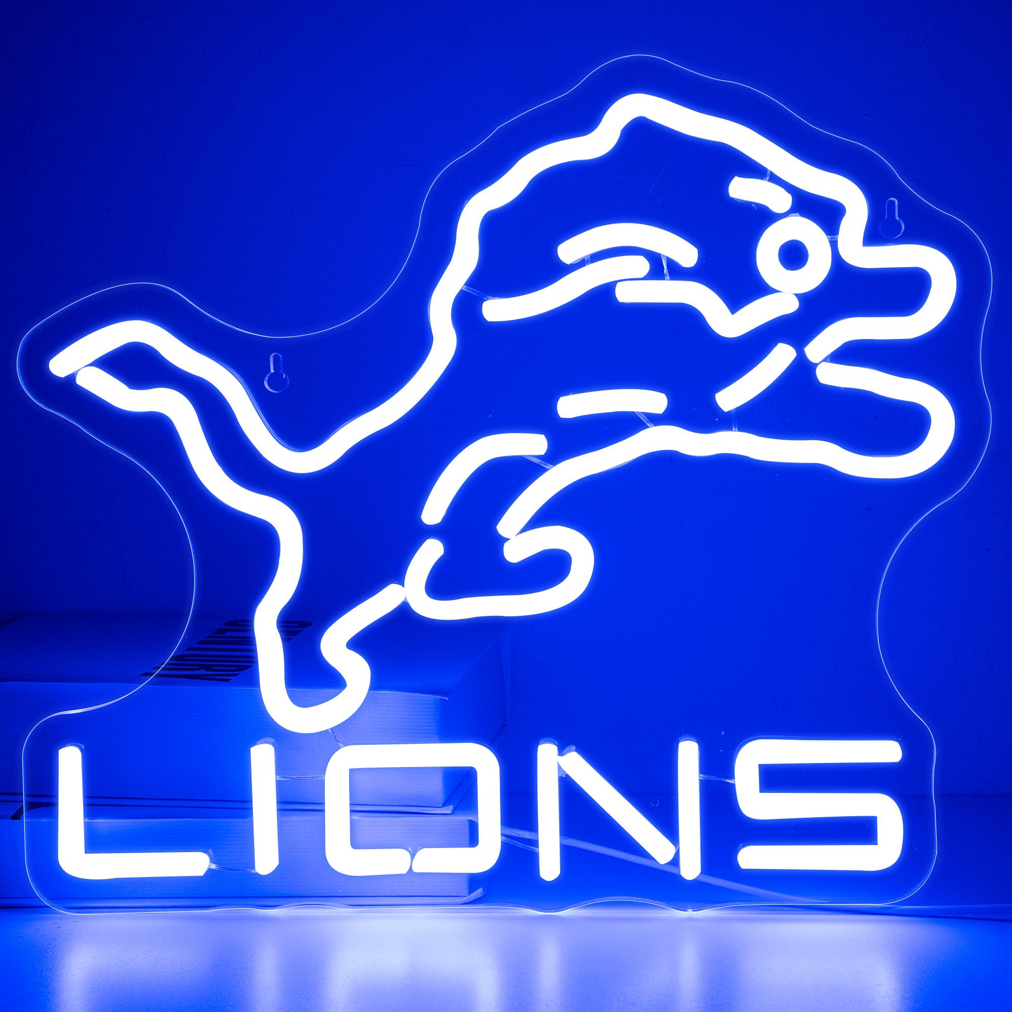 Football Neon Signs,Lions Team Logo Light,Sports Decor Signs,Football LED Neon Light Sign for BedroomSports Signs for Kids синій
Football Neon Signs,Lions Team Logo Light,Sports Decor Signs,Football LED Neon Light Sign for BedroomSports Signs for Kids синій