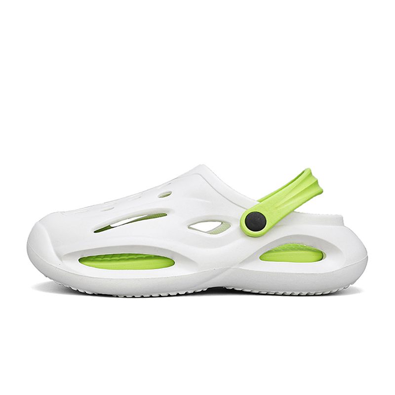 Hole Shoes Baby Boy and Girl Summer Outwear Poop Feeling Sports Closed Toe Sandals Waterproof Non Slip Thick Sole Outdoor Beach Slippers White Green 41
Hole Shoes Baby Boy and Girl Summer Outwear Poop Feeling Sports Closed Toe Sandals Waterproof Non Slip Thick Sole Outdoor Beach Slippers White Green 41