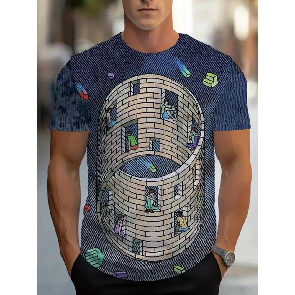 Summer Mens Creative 3D Printed Short Sleeved T-shirt Fashionable Comfortable Soft Breathable Large Loose T-shirt S
Summer Mens Creative 3D Printed Short Sleeved T-shirt Fashionable Comfortable Soft Breathable Large Loose T-shirt S