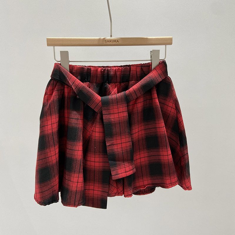 Streetwear Plaid Skirt for Women Spring Summer Vintage Hong Kong Style Irregular Skirt Pants All-match XXXL червоний
Streetwear Plaid Skirt for Women Spring Summer Vintage Hong Kong Style Irregular Skirt Pants All-match XXXL червоний