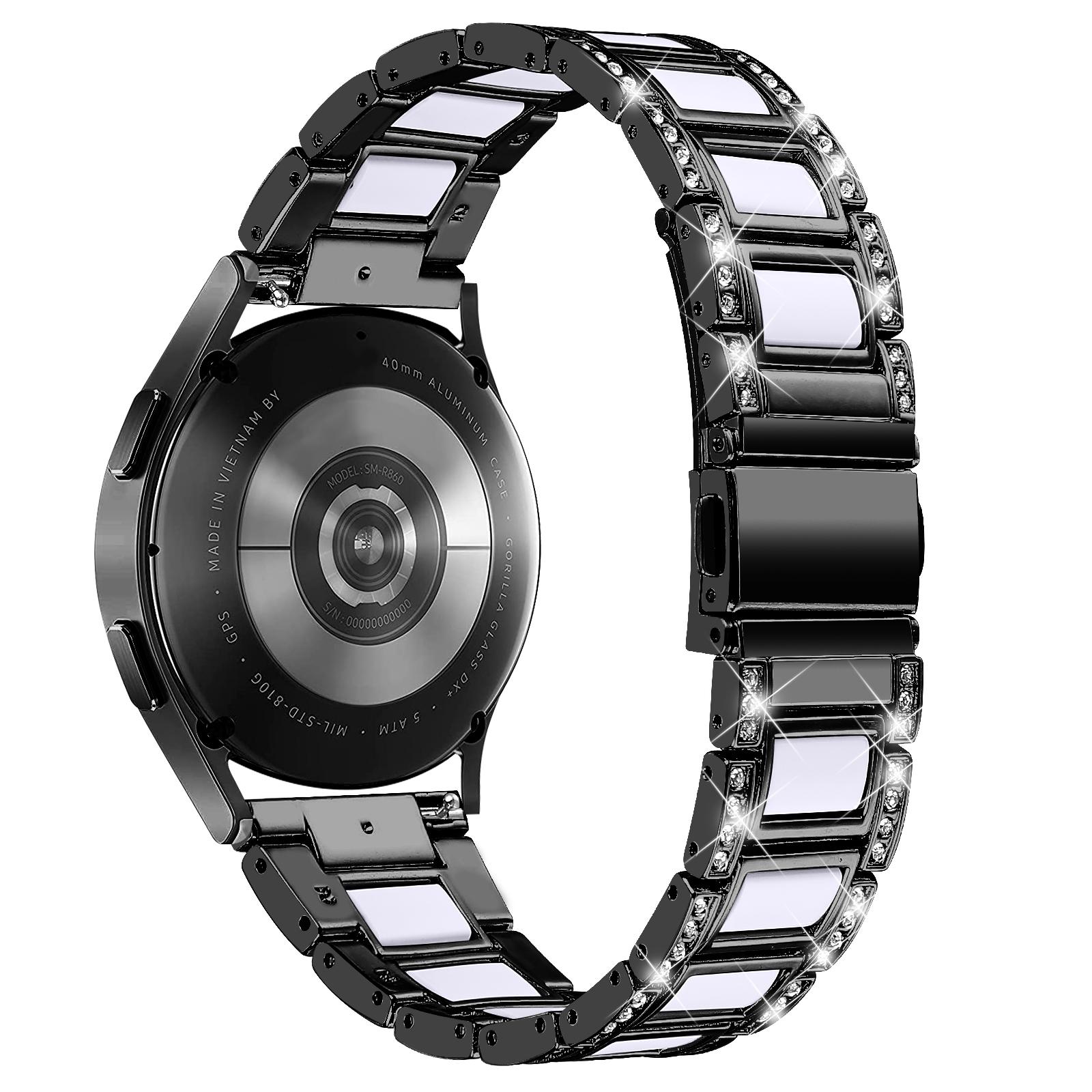Для Samsung Galaxy Watch4 Active 40 мм/44 мм/Watch4 Classic 42 мм/46 мм ремінець для годинника з нержавіючої сталі на зап’ясті з декором зі страз Rose Gold/White
Для Samsung Galaxy Watch4 Active 40 мм/44 мм/Watch4 Classic 42 мм/46 мм ремінець для годинника з нержавіючої сталі на зап’ясті з декором зі страз Rose Gold/White
