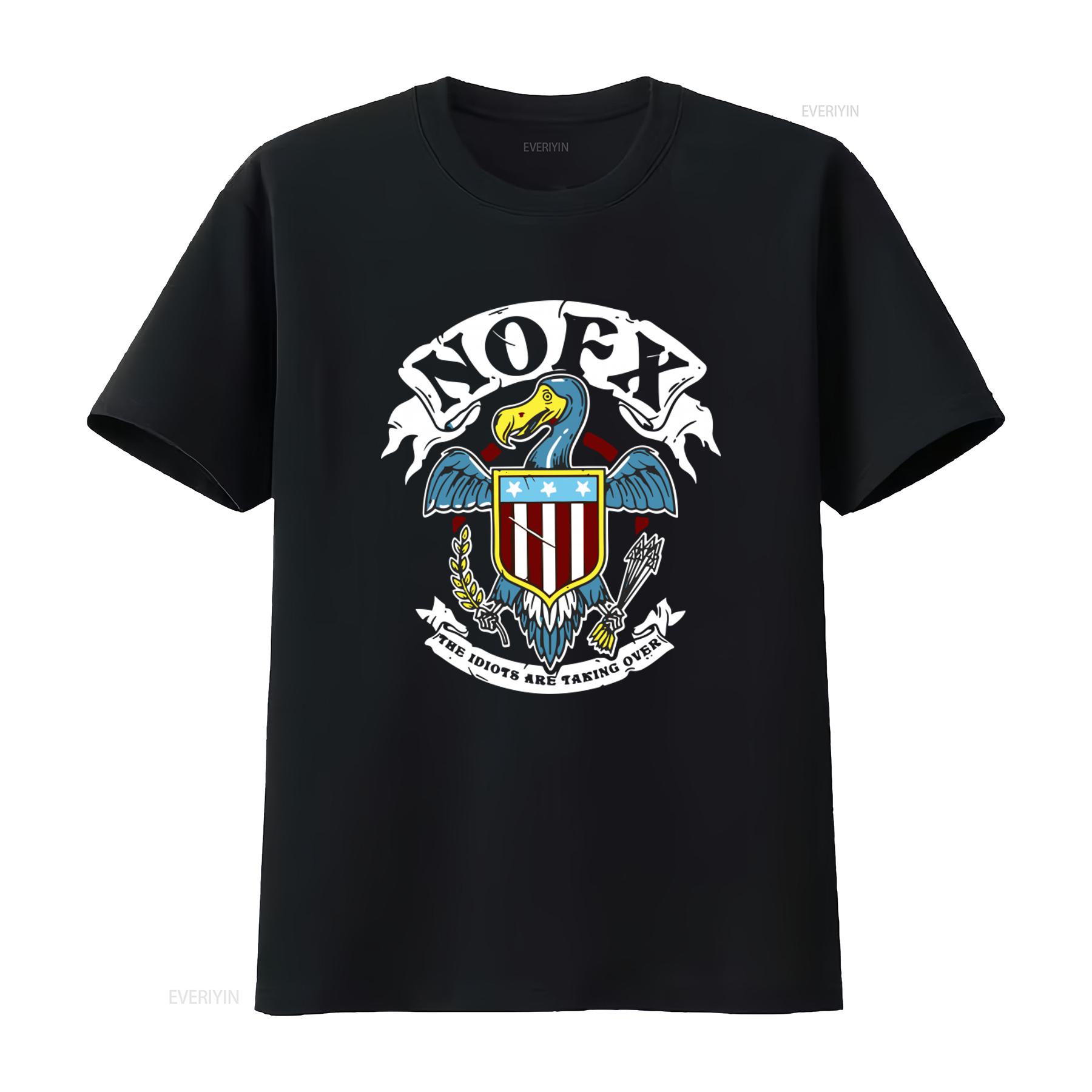 Nofx Punk Rock Skate Core Medium T Shirt with Idiots Taking Over Eagle Shield Print vintage Washed Casual streetwear 4XL
Nofx Punk Rock Skate Core Medium T Shirt with Idiots Taking Over Eagle Shield Print vintage Washed Casual streetwear 4XL