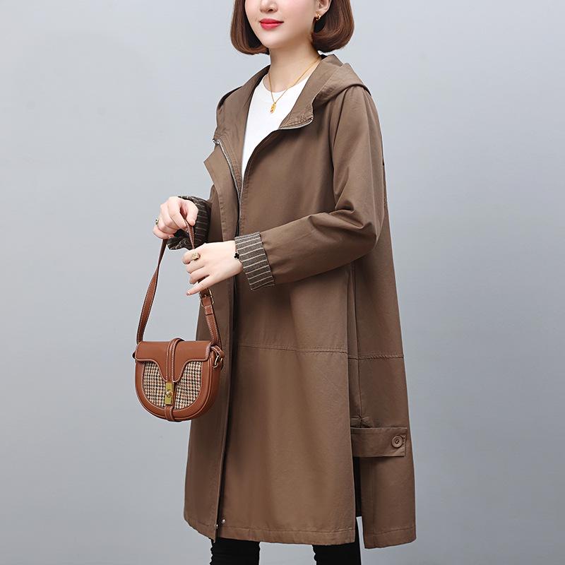 Women s 2024 Mid-Length Hooded Trench Coat for Spring & Autumn - Elegant Casual Style for Middle-Aged & Elderly XL (128-140 lbs)
Women s 2024 Mid-Length Hooded Trench Coat for Spring & Autumn - Elegant Casual Style for Middle-Aged & Elderly XL (128-140 lbs)