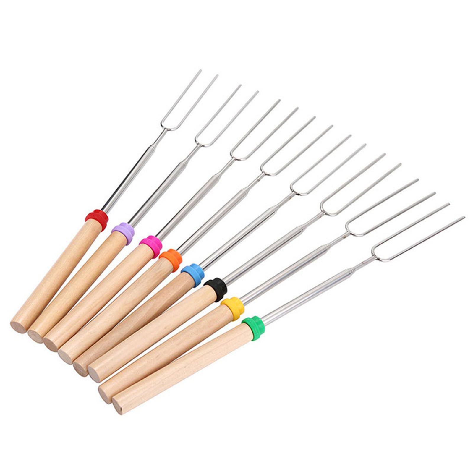 8pcs BBQ Skewers Set with Extendable U-Shaped Wooden Handles Stainless Steel Barbecue Forks for Outdoor Grilling and Cooking One Size
8pcs BBQ Skewers Set with Extendable U-Shaped Wooden Handles Stainless Steel Barbecue Forks for Outdoor Grilling and Cooking One Size