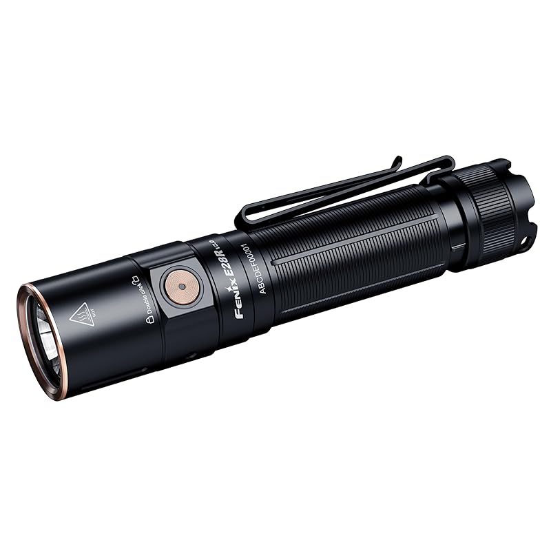 Fenix E28R V2.0 flash light up to 1700 lumens USB-C rechargeable aluminum IP68 waterproof magnetic tail cap two way body clip
Fenix E28R V2.0 flash light up to 1700 lumens USB-C rechargeable aluminum IP68 waterproof magnetic tail cap two way body clip