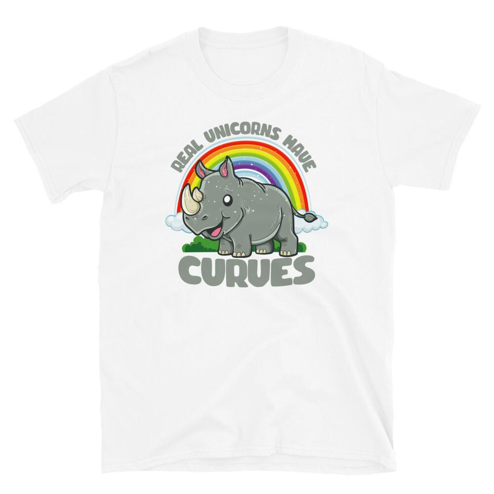 Real Unicorns Have Curves Rainbow Rhinoceros Short-Sleeve Unisex T-Shirt 4XL
Real Unicorns Have Curves Rainbow Rhinoceros Short-Sleeve Unisex T-Shirt 4XL