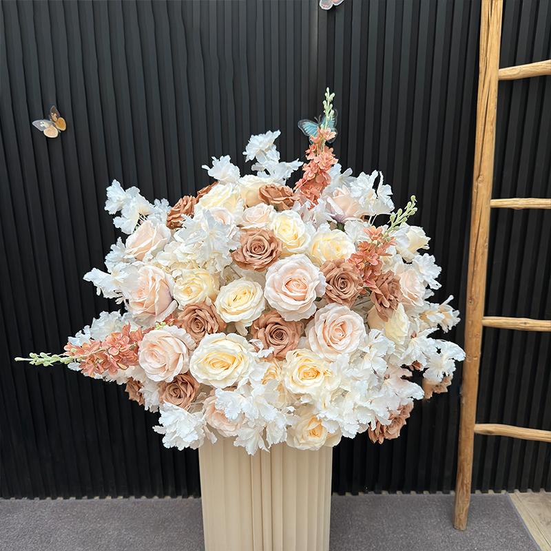 Роскошный искусственный белый шар из роз и дельфиниума, свадебный декор, центральные элементы стола, аксессуары, цветочная композиция, реквизит для мероприятия 50CM
Роскошный искусственный белый шар из роз и дельфиниума, свадебный декор, центральные элементы стола, аксессуары, цветочная композиция, реквизит для мероприятия 50CM