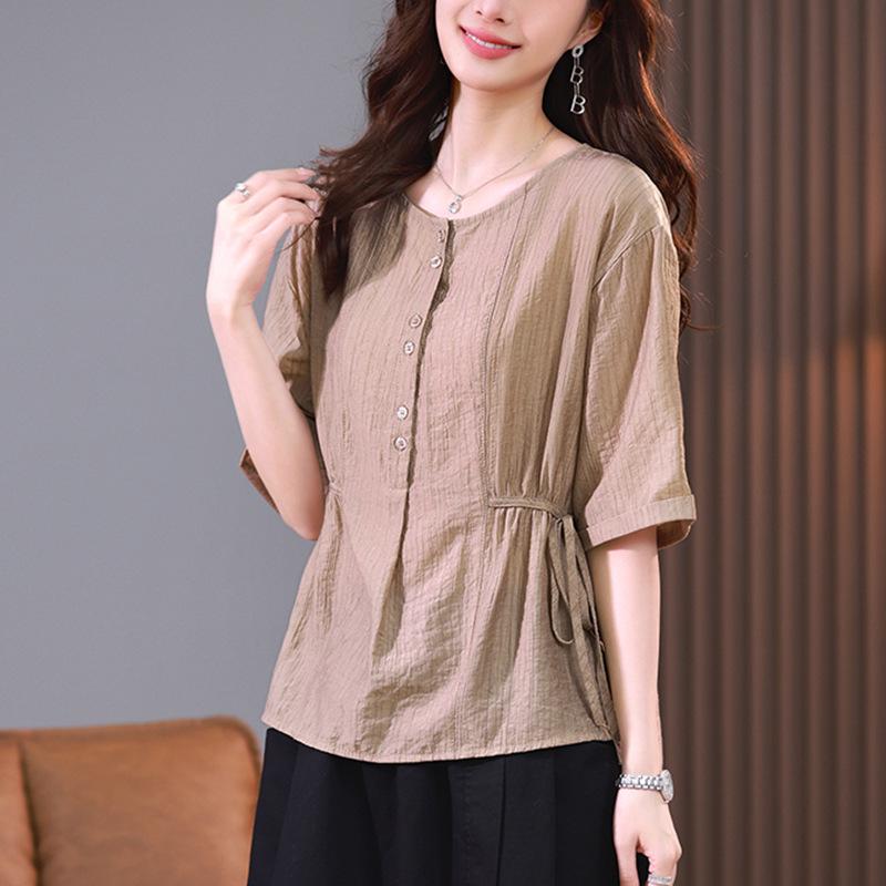 Tencel Short Sleeve Women s Summer Top - Plus Size, Loose Fit, Stylish Design Double Extra Large
Tencel Short Sleeve Women s Summer Top - Plus Size, Loose Fit, Stylish Design Double Extra Large