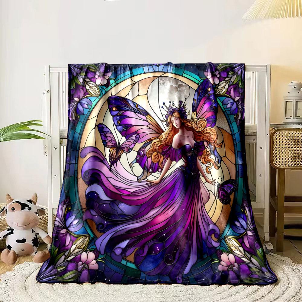 1PC Stained Glass Fairy Print Blanket Flannel Soft Comfort Home Travel Blanket Kids Warm Blanket Picnic RV Luxury Gifts 75x90cm
1PC Stained Glass Fairy Print Blanket Flannel Soft Comfort Home Travel Blanket Kids Warm Blanket Picnic RV Luxury Gifts 75x90cm