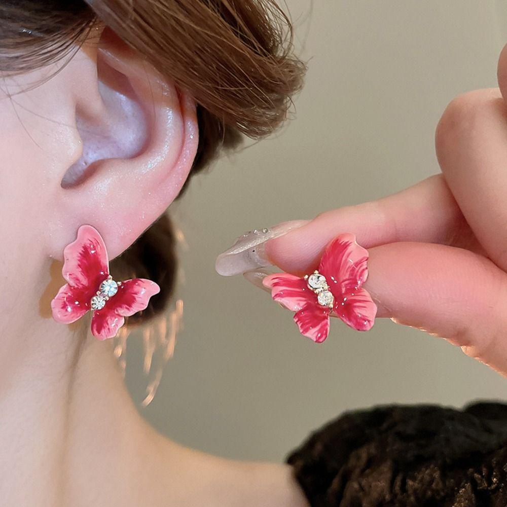 Серьги-гвоздики Gradient Drop Oil Butterfly Earrings Super Fairy Butterfly Rhinestones Ear stud Women
Серьги-гвоздики Gradient Drop Oil Butterfly Earrings Super Fairy Butterfly Rhinestones Ear stud Women