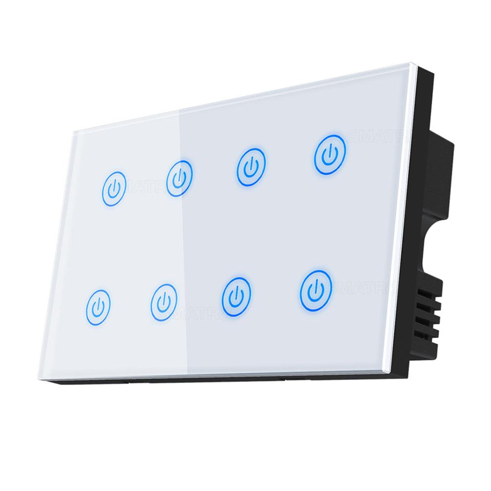 Smart Home Accessories Touch Switch WiFi Enabled Energy Monitoring Tempered Glass Panel Voice Control Compatible білий
Smart Home Accessories Touch Switch WiFi Enabled Energy Monitoring Tempered Glass Panel Voice Control Compatible білий