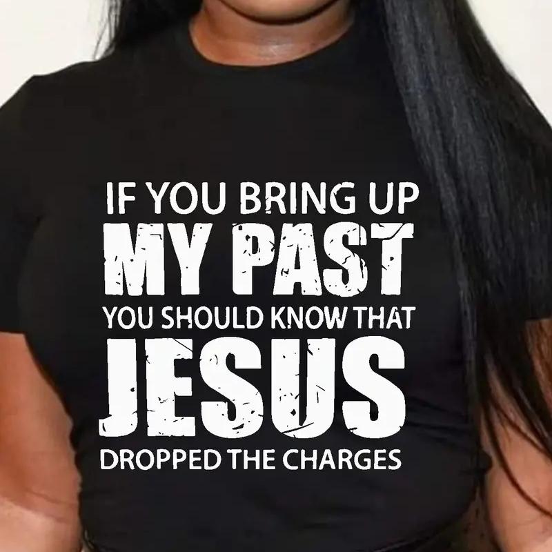 Jesus Dropped Charges Print Women T Shirt Short Sleeve O Neck Loose Women Tshirt Ladies Tee Shirt Tops Clothes Camisetas Mujer XXXL чорний
Jesus Dropped Charges Print Women T Shirt Short Sleeve O Neck Loose Women Tshirt Ladies Tee Shirt Tops Clothes Camisetas Mujer XXXL чорний