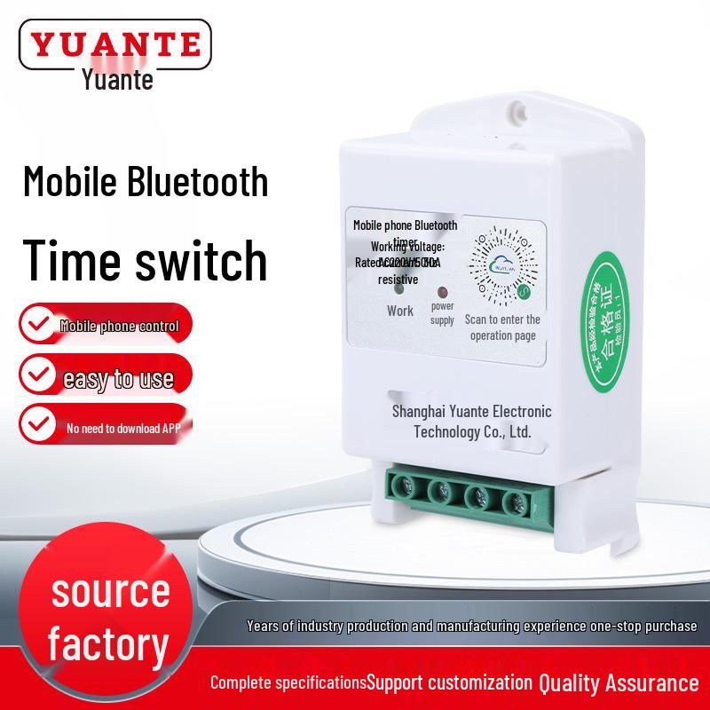 Smart Bluetooth Timer Switch with Mobile Remote Control
Smart Bluetooth Timer Switch with Mobile Remote Control