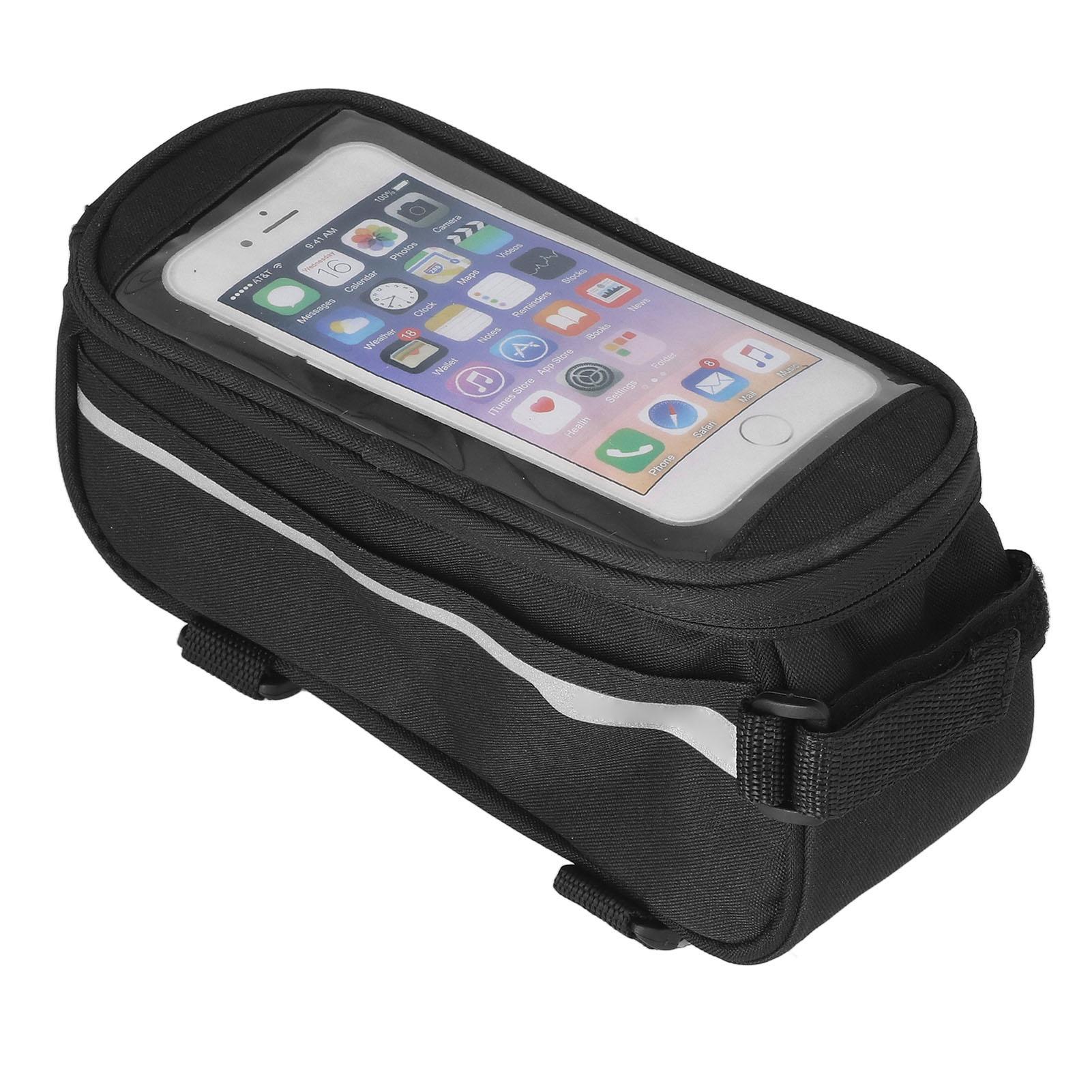 Bike Phone Bag Black Reflective Large Capacity TPU Transparent Front Frame Bag for Cycling
Bike Phone Bag Black Reflective Large Capacity TPU Transparent Front Frame Bag for Cycling