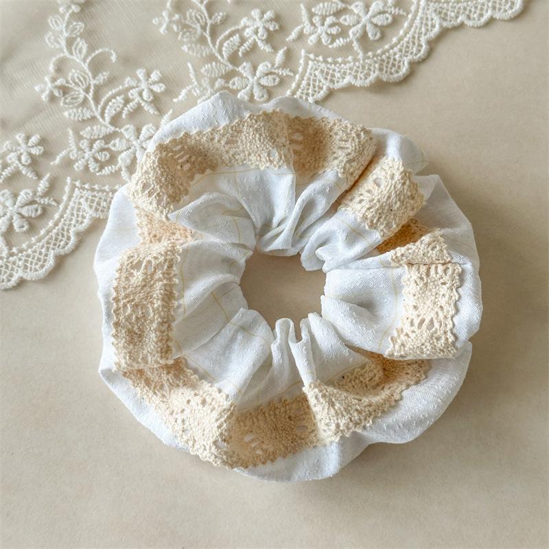 Multi-Colored Gingham Pattern Scrunchies Finished With Exquisite Wide Lace Borders To Add Volume And Texture To Ponytails White Plaid Lace Lrg
Multi-Colored Gingham Pattern Scrunchies Finished With Exquisite Wide Lace Borders To Add Volume And Texture To Ponytails White Plaid Lace Lrg