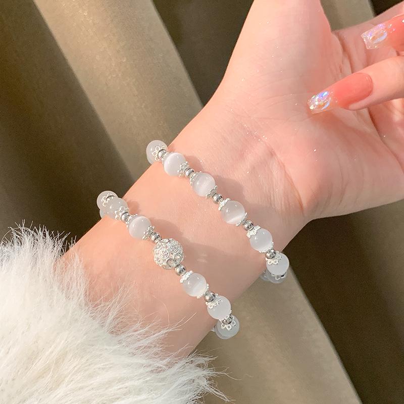 Ice Clear Crystal Cat s Eye Beaded Bracelet - Women s High-End Chinese Style Moonstone Jewelry
Ice Clear Crystal Cat s Eye Beaded Bracelet - Women s High-End Chinese Style Moonstone Jewelry