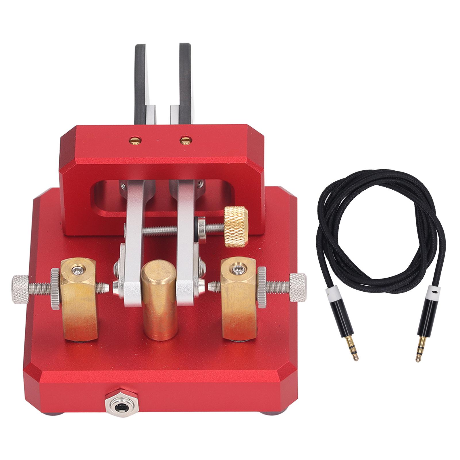Ключ Морзе с двумя рычагами, автоматический CW коротковолновый телеграфный перехватчик CW-ключ телеграфный ключ для обучения
Ключ Морзе с двумя рычагами, автоматический CW коротковолновый телеграфный перехватчик CW-ключ телеграфный ключ для обучения