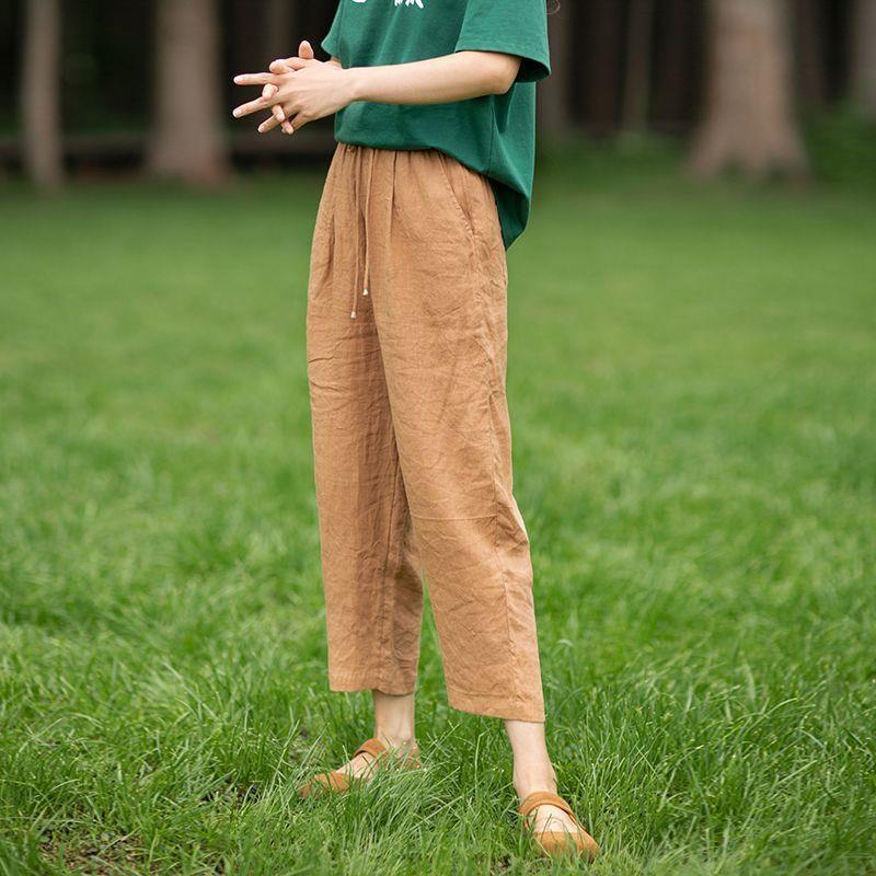 2026 Women s Artistic Sand-Washed Linen Harem Pants, Thin, Versatile, Stylish, Slimming, Casual, Available in Three Colors XL (121-130 jin) хаки
2026 Women s Artistic Sand-Washed Linen Harem Pants, Thin, Versatile, Stylish, Slimming, Casual, Available in Three Colors XL (121-130 jin) хаки