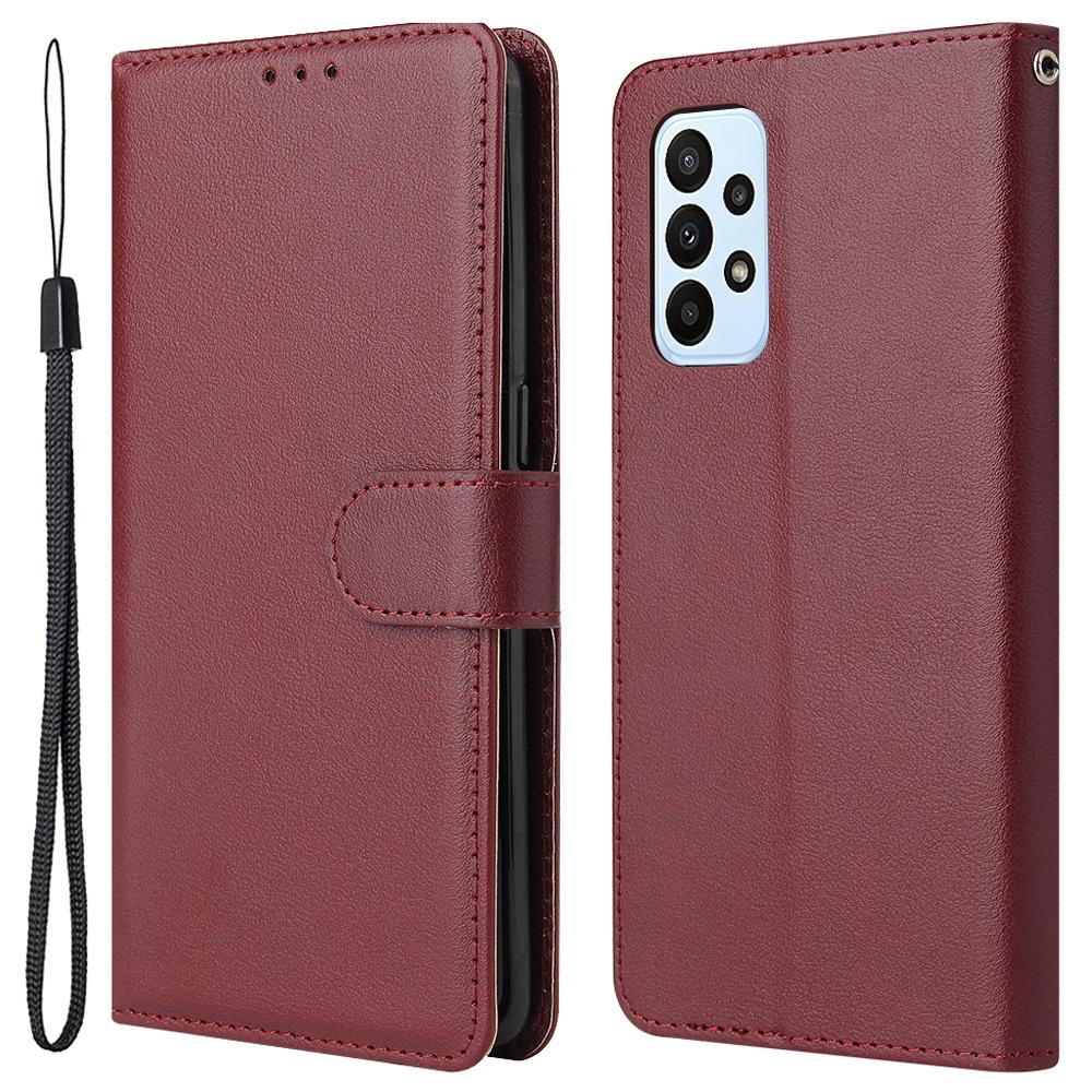 Для Samsung Galaxy A23 4G/A23 5G (Глобальная версия)/F23 5G/M23 5G/M13 4G Чехол для телефона Кожаный чехол из полиуретана Wine Red
Для Samsung Galaxy A23 4G/A23 5G (Глобальная версия)/F23 5G/M23 5G/M13 4G Чехол для телефона Кожаный чехол из полиуретана Wine Red