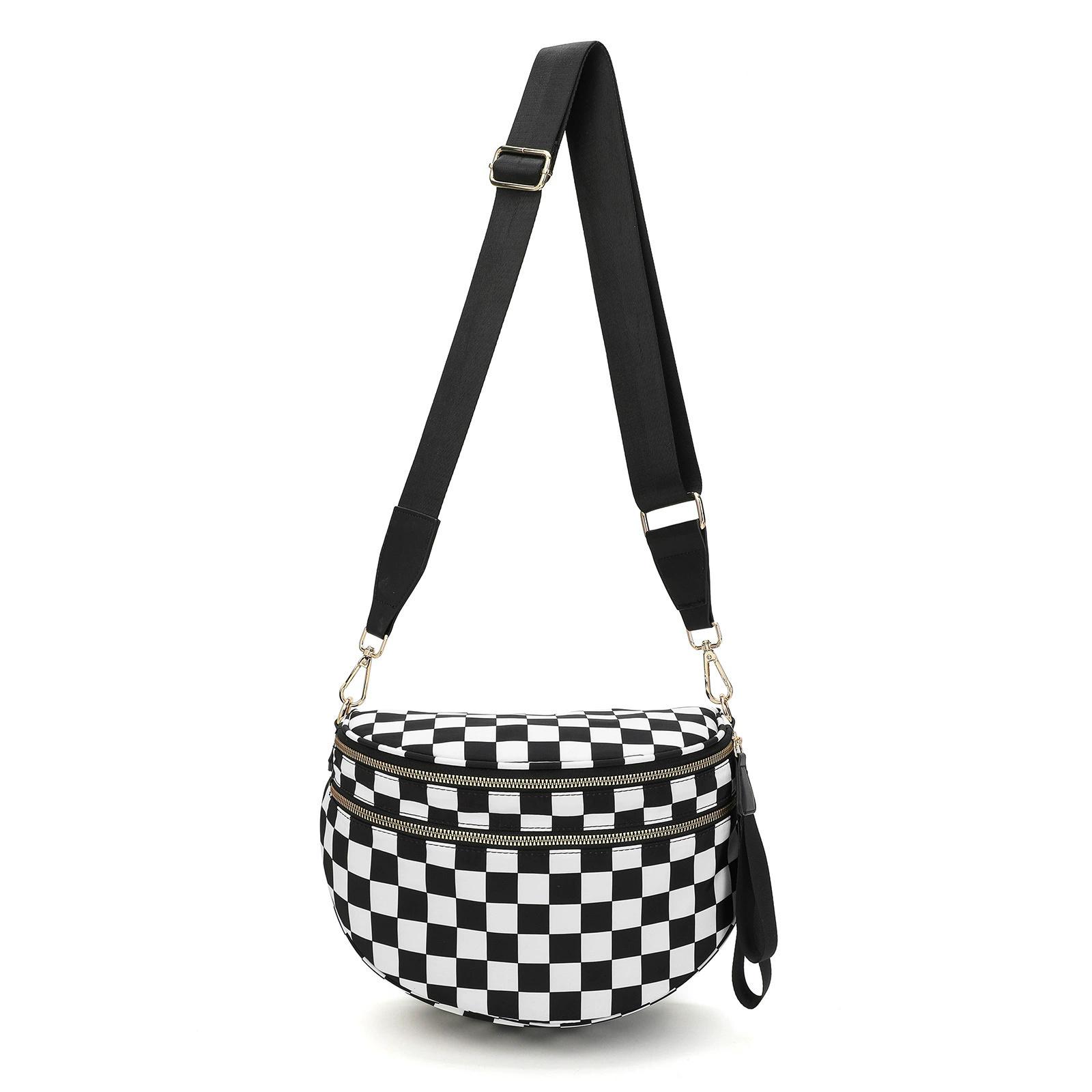 Women Fashion Checkerboard Plaid Saddle Bag Large Crossbody Shoulder Bag Adjustable Strap Casual Versatile Zipper Bag античный черный
Women Fashion Checkerboard Plaid Saddle Bag Large Crossbody Shoulder Bag Adjustable Strap Casual Versatile Zipper Bag античный черный