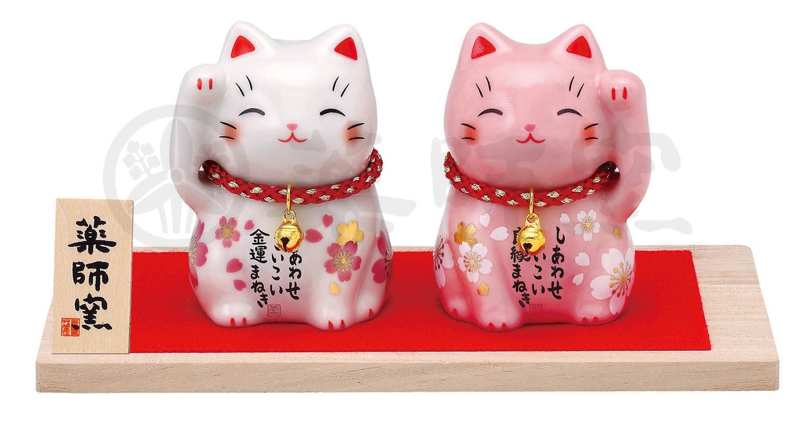 Yakushigama Color Painting Good Relationships and Financial Fortune Cherry Blossoms Maneki-Neko
Yakushigama Color Painting Good Relationships and Financial Fortune Cherry Blossoms Maneki-Neko