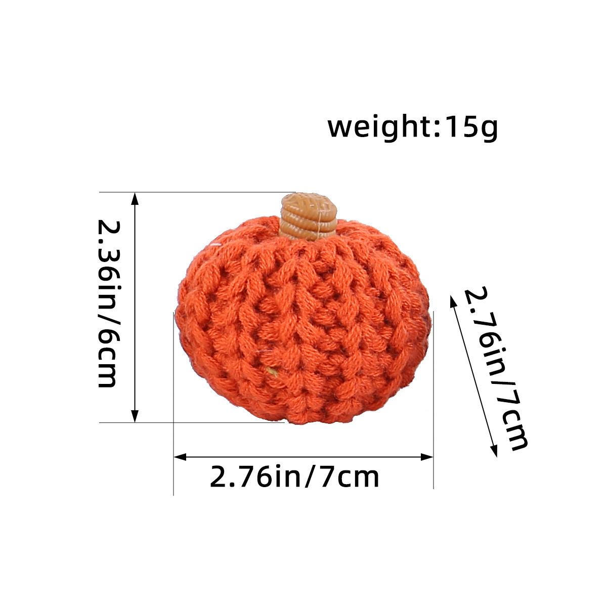 Harvest Festival Knitted Pumpkin Decorations, Mini Multi-Color Yarn Knitted Accessories, Festive Atmosphere Decoration Items. 2PCS
Harvest Festival Knitted Pumpkin Decorations, Mini Multi-Color Yarn Knitted Accessories, Festive Atmosphere Decoration Items. 2PCS