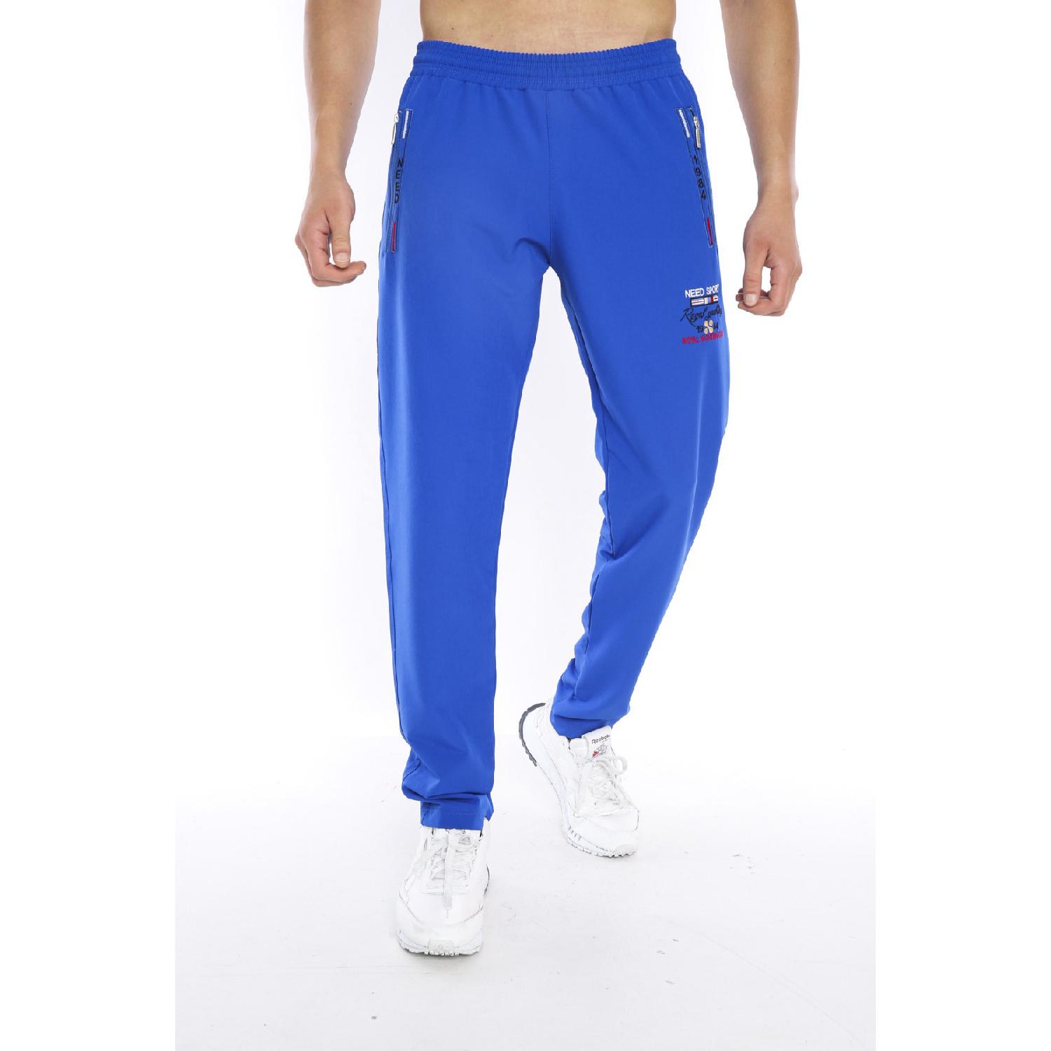 Мужские прямые спортивные штаны с карманами на молнии и вышивкой L синий
Мужские прямые спортивные штаны с карманами на молнии и вышивкой L синий