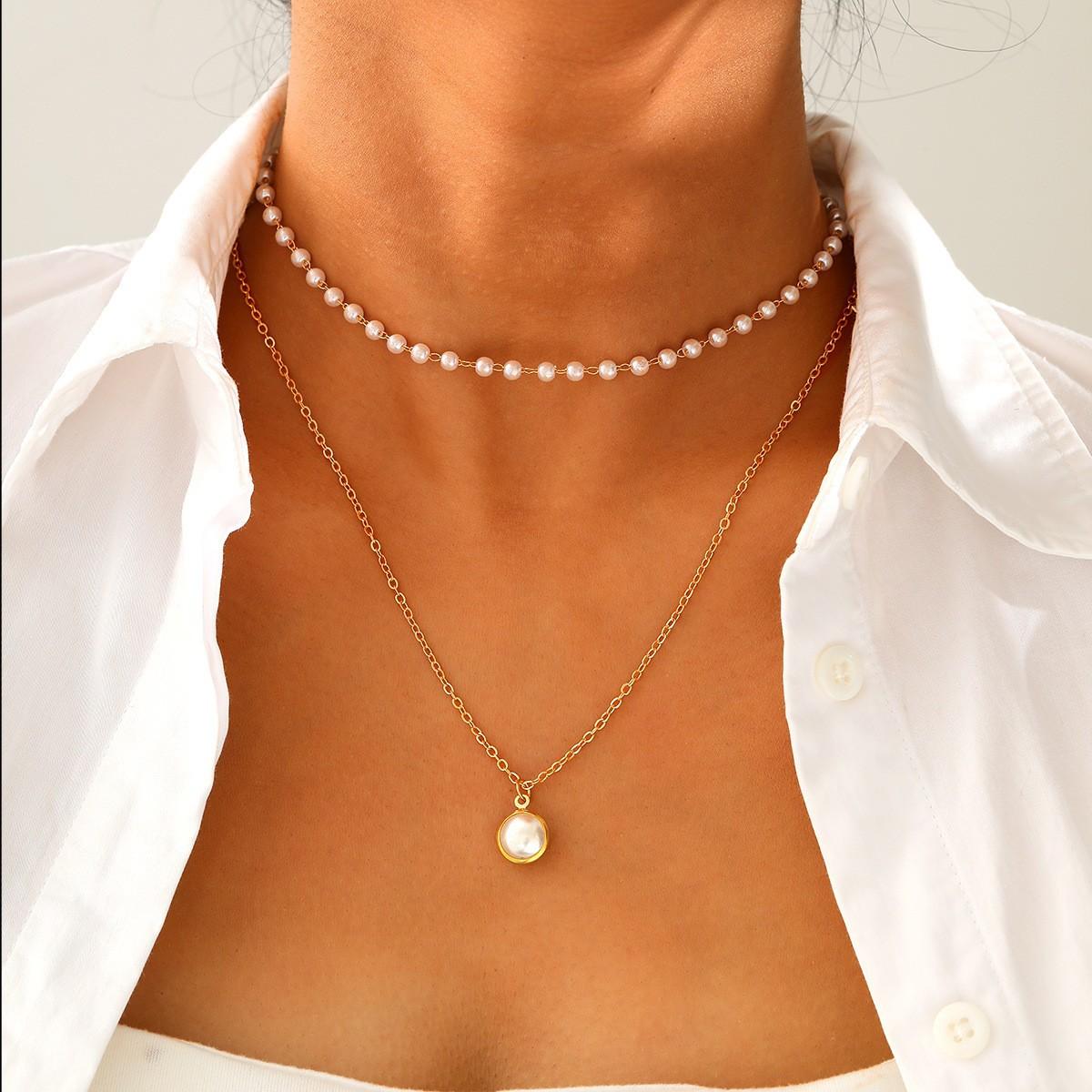 IF ME Модная подвеска из искусственного жемчуга, многослойное ожерелье, универсальное для женщин, легкий роскошный темперамент, высококачественный аксессуар для чувств
IF ME Модная подвеска из искусственного жемчуга, многослойное ожерелье, универсальное для женщин, легкий роскошный темперамент, высококачественный аксессуар для чувств