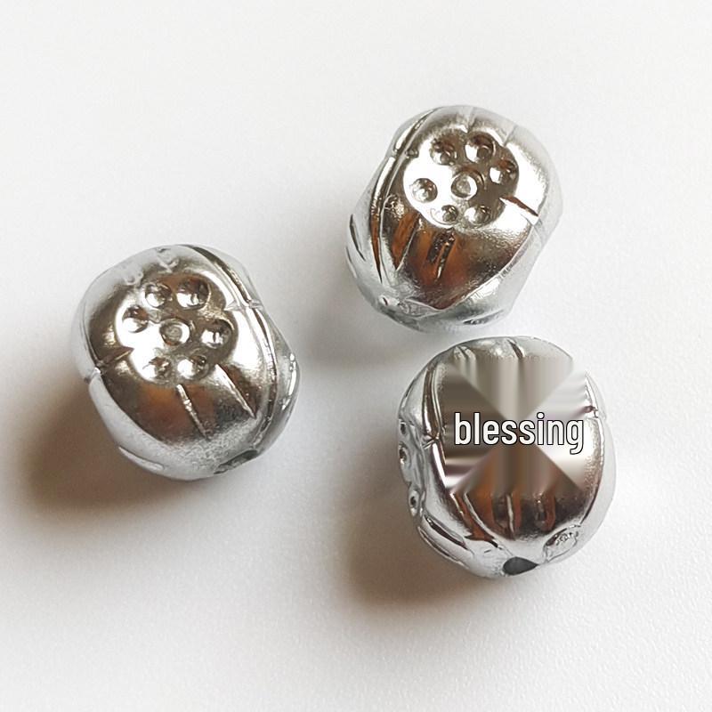 Acrylic Gold & Silver Pumpkin Flat Beads with Leaves - DIY Magic Mirror Beading Accessories
Acrylic Gold & Silver Pumpkin Flat Beads with Leaves - DIY Magic Mirror Beading Accessories
