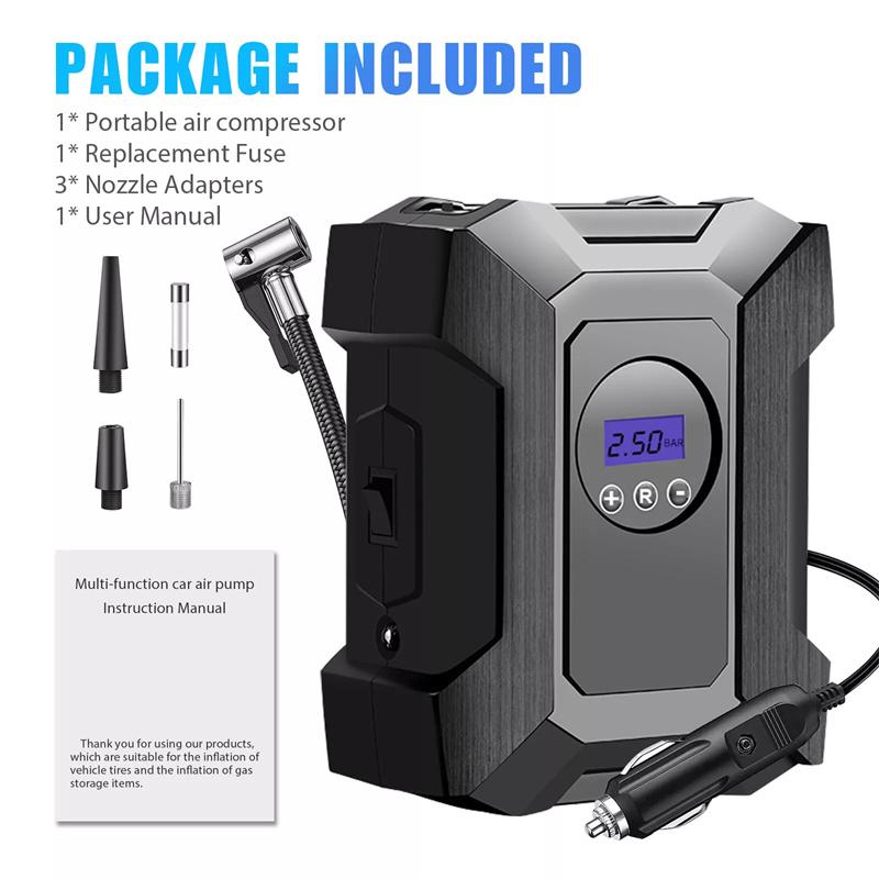 Car Air Compressor 12V Air Pump For Car Tyre Inflator Electric Motorcycle Pump Portable Digital Tire Inflator
Car Air Compressor 12V Air Pump For Car Tyre Inflator Electric Motorcycle Pump Portable Digital Tire Inflator
