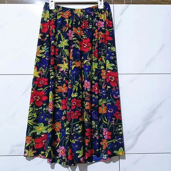 Женские летние повседневные брюки-кюлоты большого размера с высокой талией и широкими штанинами, свободные тонкие укороченные брюки с эластичной резинкой на талии и цветочным принтом One Size
Женские летние повседневные брюки-кюлоты большого размера с высокой талией и широкими штанинами, свободные тонкие укороченные брюки с эластичной резинкой на талии и цветочным принтом One Size