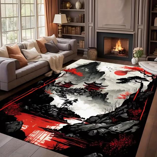 Flannel Floor Mat 3D Printed Red Moon Japanese Cherry Blossom Tower Decorative Mat Living Room Bedroom Area Living Room Carpet 40x60cm
Flannel Floor Mat 3D Printed Red Moon Japanese Cherry Blossom Tower Decorative Mat Living Room Bedroom Area Living Room Carpet 40x60cm