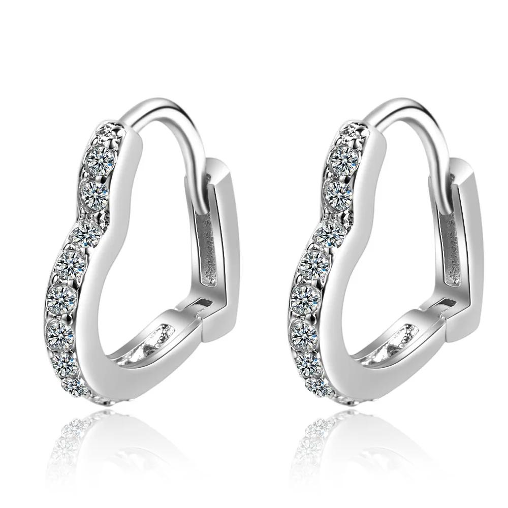 Fashion 925 Silver Clear Zirconia Lover Heart Hoop Earring For Baby Kids Girl Child Women Cute Loop Huggie Earring Jewelry
Fashion 925 Silver Clear Zirconia Lover Heart Hoop Earring For Baby Kids Girl Child Women Cute Loop Huggie Earring Jewelry