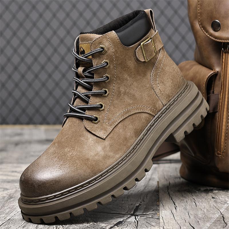 Autumn Winter Buckle Designer Platform Boots for Men New Fashion Casual Work Shoes Male Solid Color Yellow Leather Boots Man 38
Autumn Winter Buckle Designer Platform Boots for Men New Fashion Casual Work Shoes Male Solid Color Yellow Leather Boots Man 38
