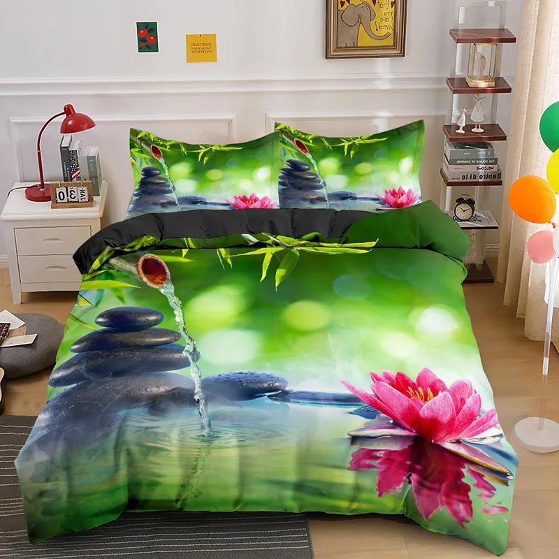 Zen Stone Gren Bambo Soft Duvet Cover Set Nature Water Print Beding Set Quen King-Sized Dimensionsd Dimensions Warm Comforter Covers Decorative Home 135*200cm Eu-Single
Zen Stone Gren Bambo Soft Duvet Cover Set Nature Water Print Beding Set Quen King-Sized Dimensionsd Dimensions Warm Comforter Covers Decorative Home 135*200cm Eu-Single