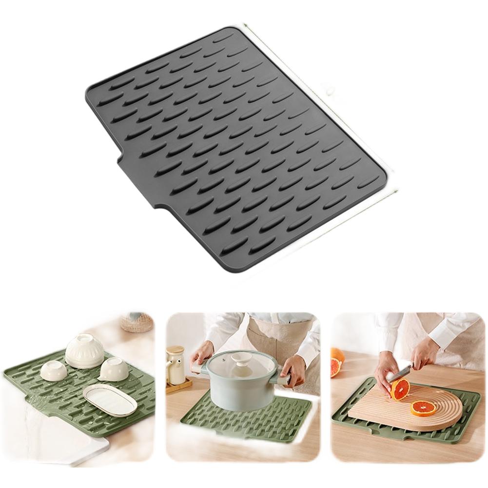Silicone Table Mat Kitchen Countertop Placemat 40*32cm Anti-Slip Shock Absorption Heat Resistance Up To 260°C Water Drainage M темно-сірий
Silicone Table Mat Kitchen Countertop Placemat 40*32cm Anti-Slip Shock Absorption Heat Resistance Up To 260°C Water Drainage M темно-сірий