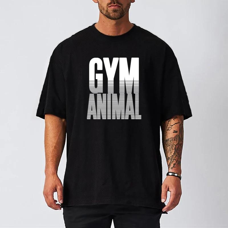 Muscleguys Спортивные футболки с принтом животных для мужчин, оверсайз, со спущенными плечами, с рукавом до локтя, летняя, быстросохнущая сетчатая одежда, фитнес, свободная футболка M чёрный
Muscleguys Спортивные футболки с принтом животных для мужчин, оверсайз, со спущенными плечами, с рукавом до локтя, летняя, быстросохнущая сетчатая одежда, фитнес, свободная футболка M чёрный