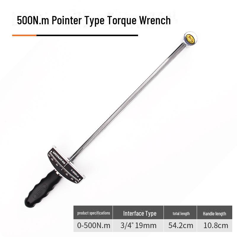 Динамометричний ключ Green Forest Dial - кілограмова шкала 0-500Nm, 3/4
Динамометричний ключ Green Forest Dial - кілограмова шкала 0-500Nm, 3/4