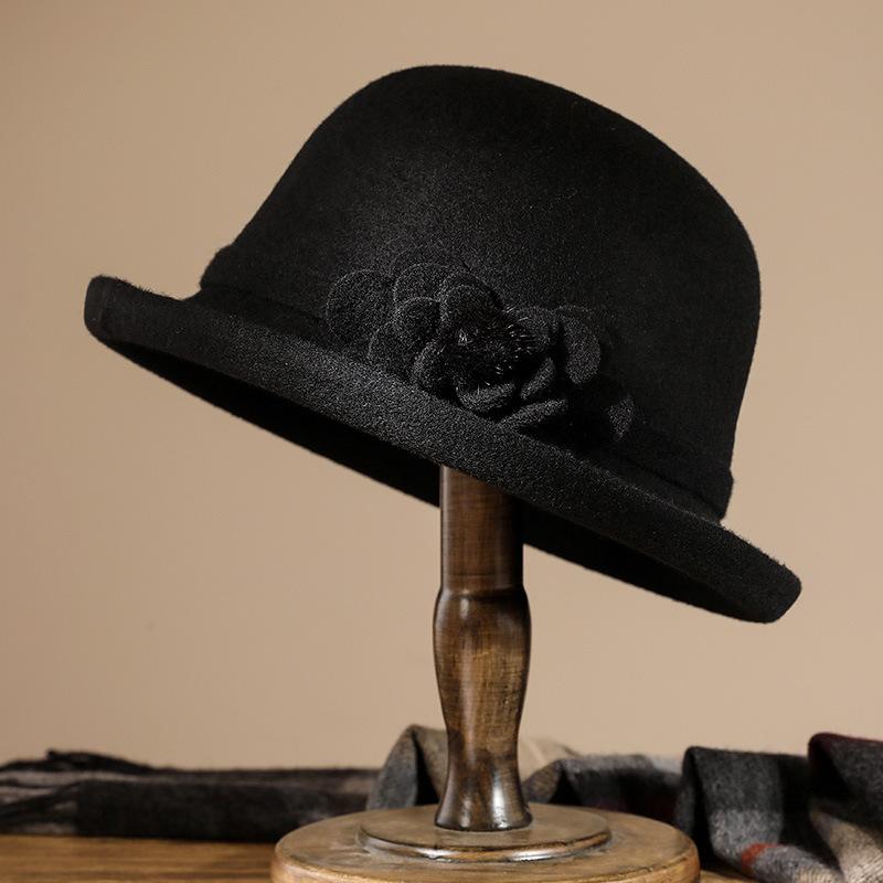 Шляпа женская осенне-зимняя новая шерстяная шляпа-цилиндр элегантная шляпа-колокол с цветком шерстяная модная теплая шляпа-ведро One Size чёрный
Шляпа женская осенне-зимняя новая шерстяная шляпа-цилиндр элегантная шляпа-колокол с цветком шерстяная модная теплая шляпа-ведро One Size чёрный