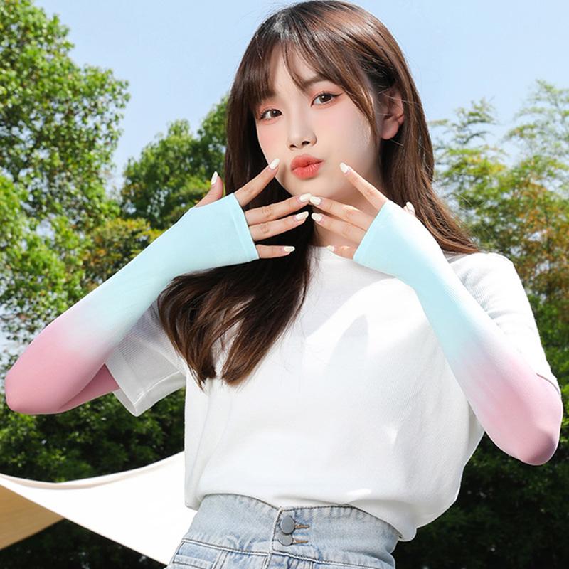 Женские чехлы с рукавами градиентного цвета для вождения, аксессуары для защиты от солнца на открытом воздухе
Женские чехлы с рукавами градиентного цвета для вождения, аксессуары для защиты от солнца на открытом воздухе