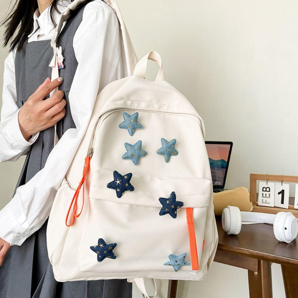 Aesthetic Students Backpack Nylon Cloth Shoulder Bag Large Capacity Y2K School Bag Teenagers
Aesthetic Students Backpack Nylon Cloth Shoulder Bag Large Capacity Y2K School Bag Teenagers