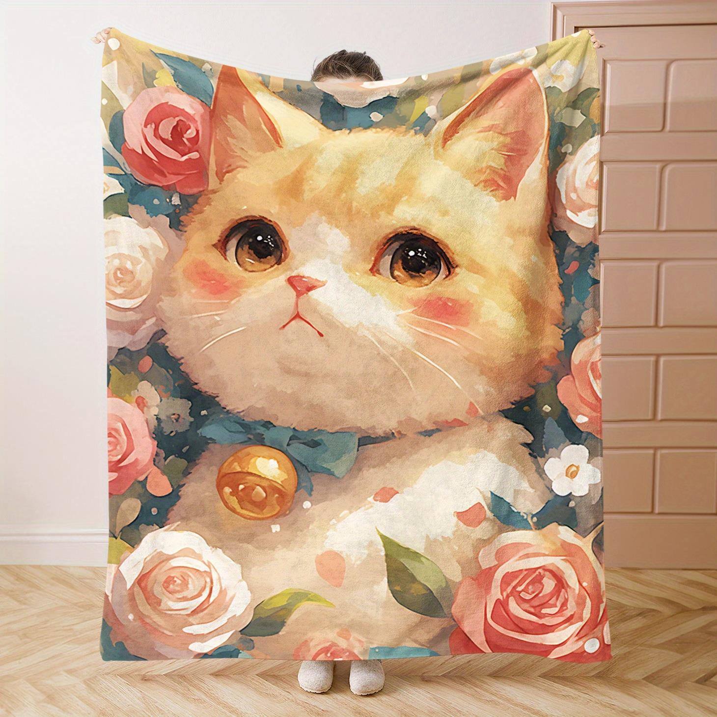 Cat and Hound Print Flannel Throw Blanket - A modern style decorative item suitable for beds, sofas, camping and traveling. 75x90cm
Cat and Hound Print Flannel Throw Blanket - A modern style decorative item suitable for beds, sofas, camping and traveling. 75x90cm