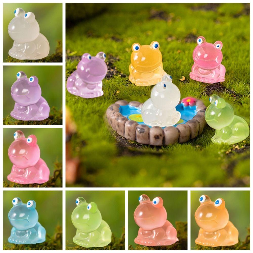 Colorful Luminous Mini Frog Figurine Funny Micro Landscape Ornament Desk Decoration зелений
Colorful Luminous Mini Frog Figurine Funny Micro Landscape Ornament Desk Decoration зелений
