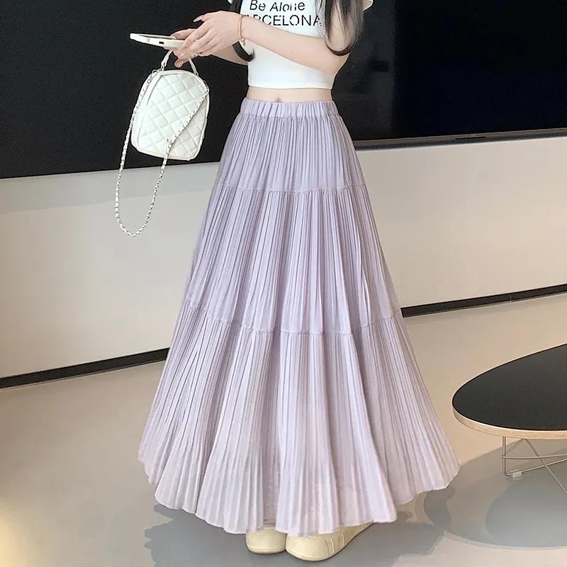 summer purple y2k Skirt with high waist loose Mid Length Elegant solid pleated umbrella skirt ankle length Skirt Fairy Skirt 2XL
summer purple y2k Skirt with high waist loose Mid Length Elegant solid pleated umbrella skirt ankle length Skirt Fairy Skirt 2XL