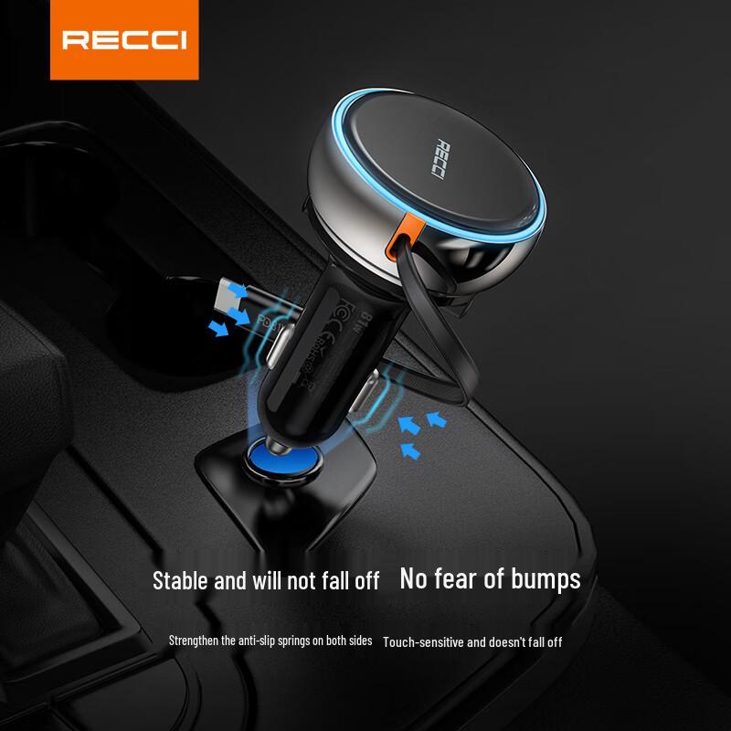 Recci RQ10 45W Car Charger with Retractable Type-C Cable
Recci RQ10 45W Car Charger with Retractable Type-C Cable