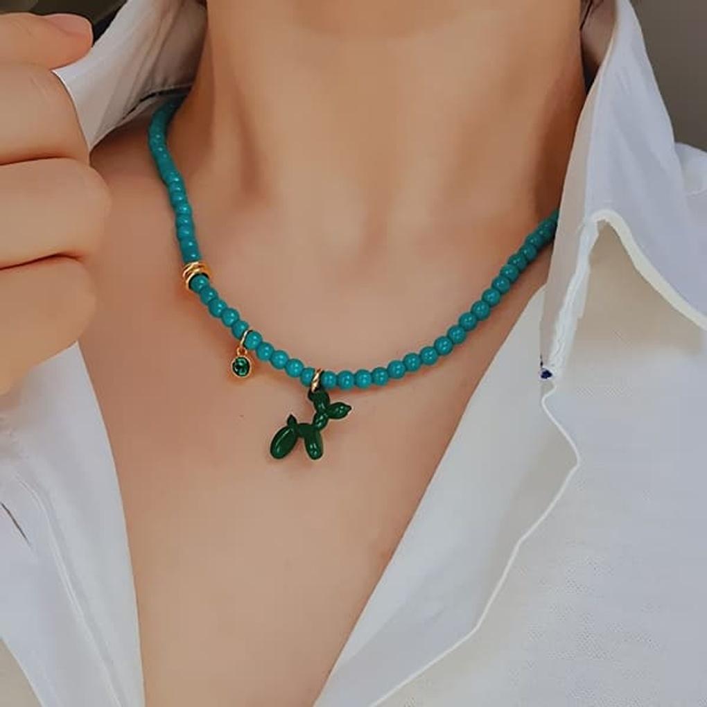 Жіноче щоденне кольорове розкішне намисто з бісерним собакою Yellow
Жіноче щоденне кольорове розкішне намисто з бісерним собакою Yellow