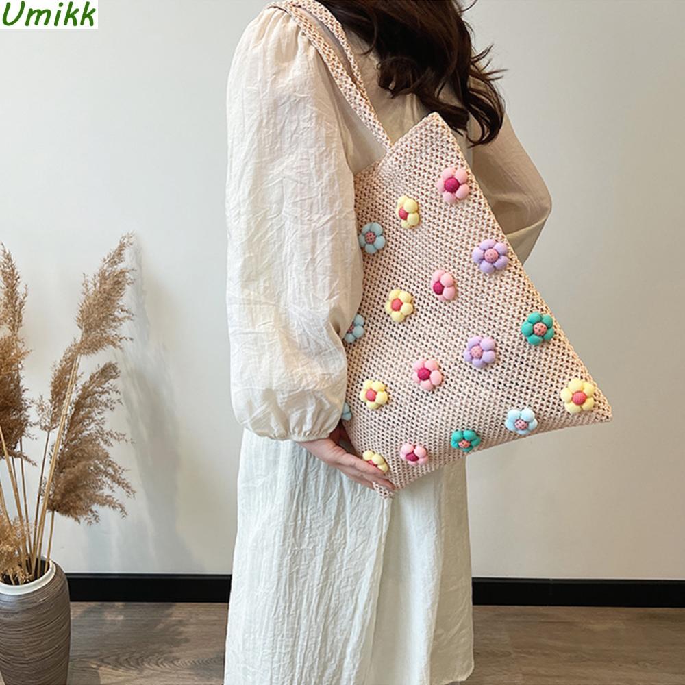 Соломенная пляжная сумка со сладким цветком, большая сумка ручной работы с верхней ручкой, сумка через плечо, праздничная дорожная сумка для женщин и девочек 
Соломенная пляжная сумка со сладким цветком, большая сумка ручной работы с верхней ручкой, сумка через плечо, праздничная дорожная сумка для женщин и девочек