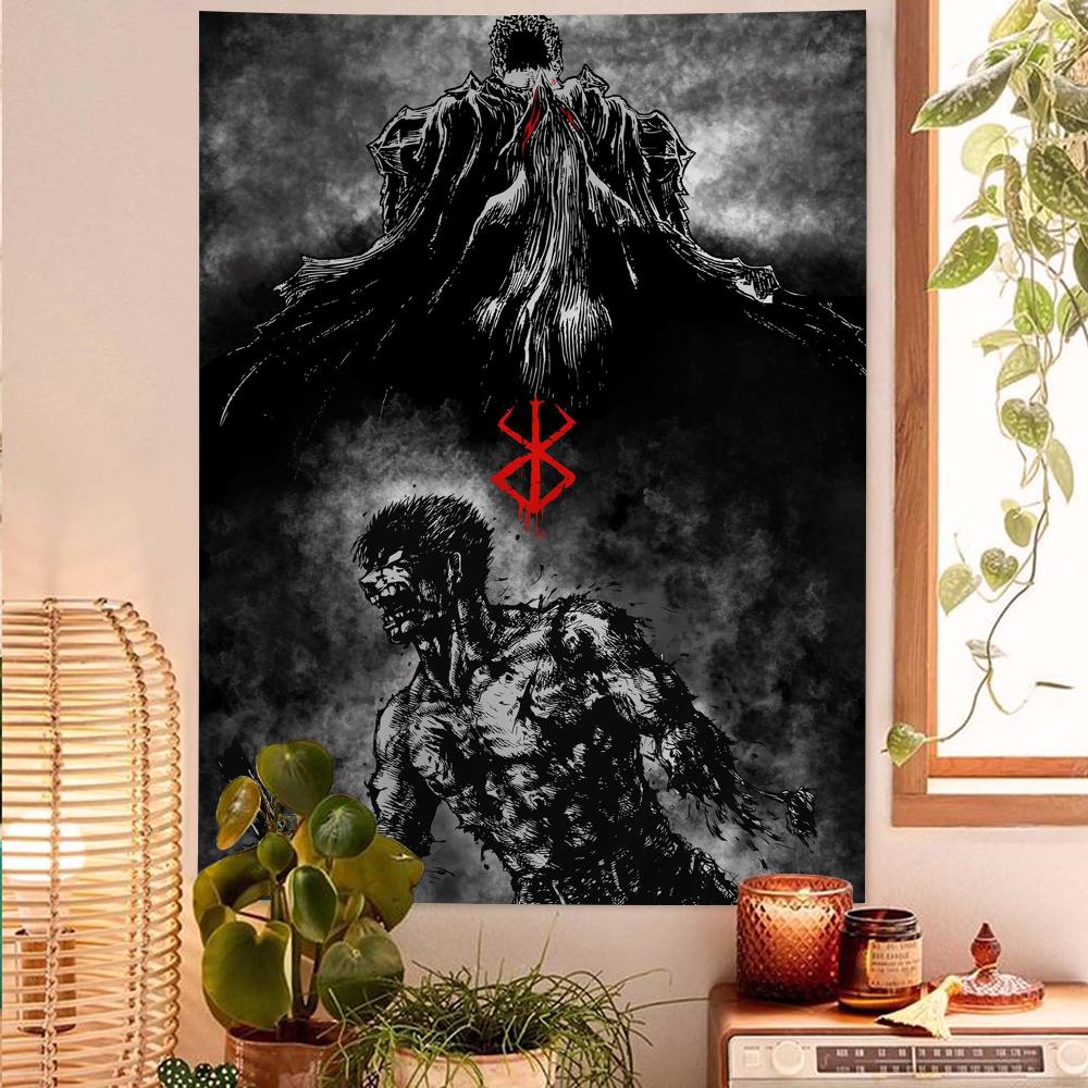 Japanese Art Wall Berserk DIY Tapestry Hippie Flower Wall Carpets Dorm Decor Wall Art for Bedroom Living Room Design 74x94cm(29x37in)
Japanese Art Wall Berserk DIY Tapestry Hippie Flower Wall Carpets Dorm Decor Wall Art for Bedroom Living Room Design 74x94cm(29x37in)