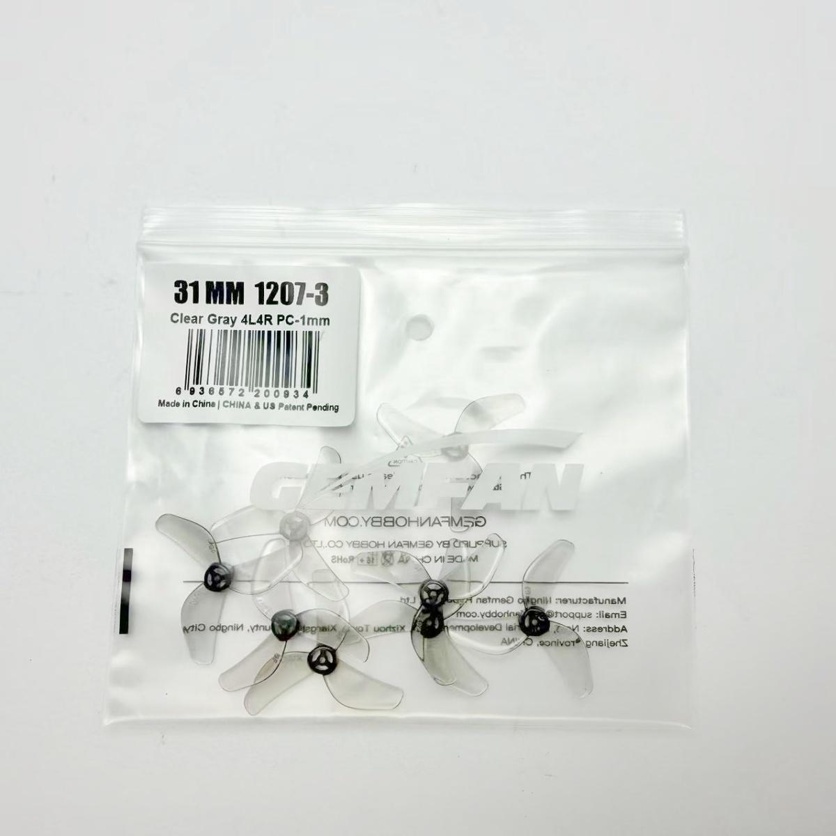 4Pairs/8PCS Gemfan 1207 31mm 3-Blade PC Propeller 1.0mm for RC Drone Tinywhook Air65 DIY Parts
4Pairs/8PCS Gemfan 1207 31mm 3-Blade PC Propeller 1.0mm for RC Drone Tinywhook Air65 DIY Parts