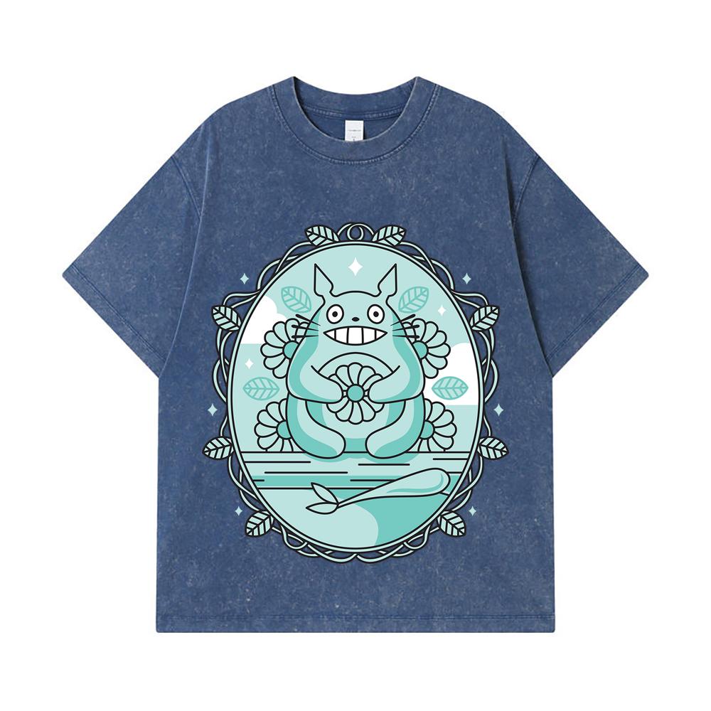 275 GSM Washed T-shirts 100% Cotton Ghibli V6 Totoro Print Unisex Heavy Cotton T Shirt 2XL королівський синій колір
275 GSM Washed T-shirts 100% Cotton Ghibli V6 Totoro Print Unisex Heavy Cotton T Shirt 2XL королівський синій колір